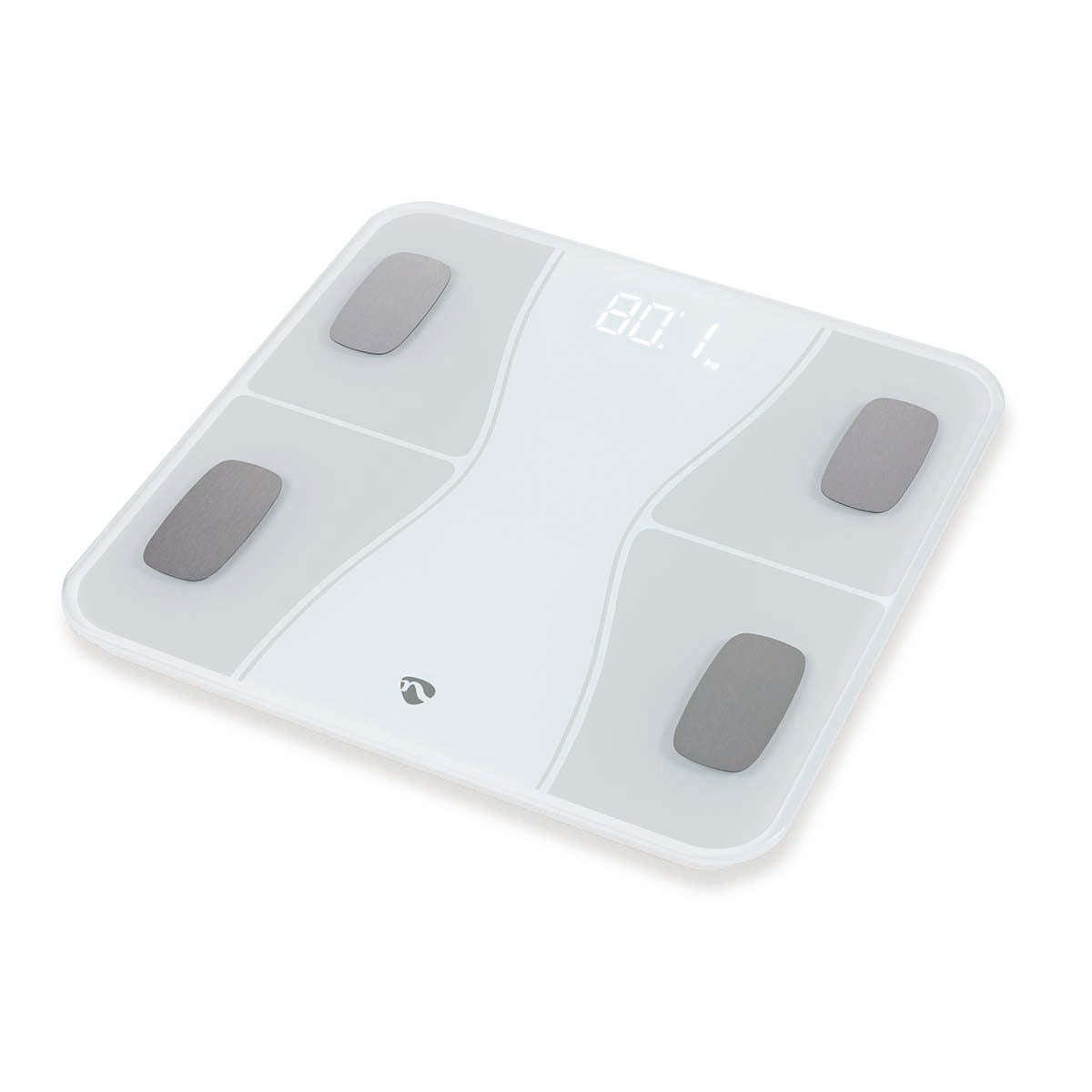 SmartLife Personal Scale | Bluetooth® | BMI / BMR / Bones / Fat / Muscles / Water / Weight | 12 | Peak load: 180 kg | Android™ / IOS | ABS / Glass | White