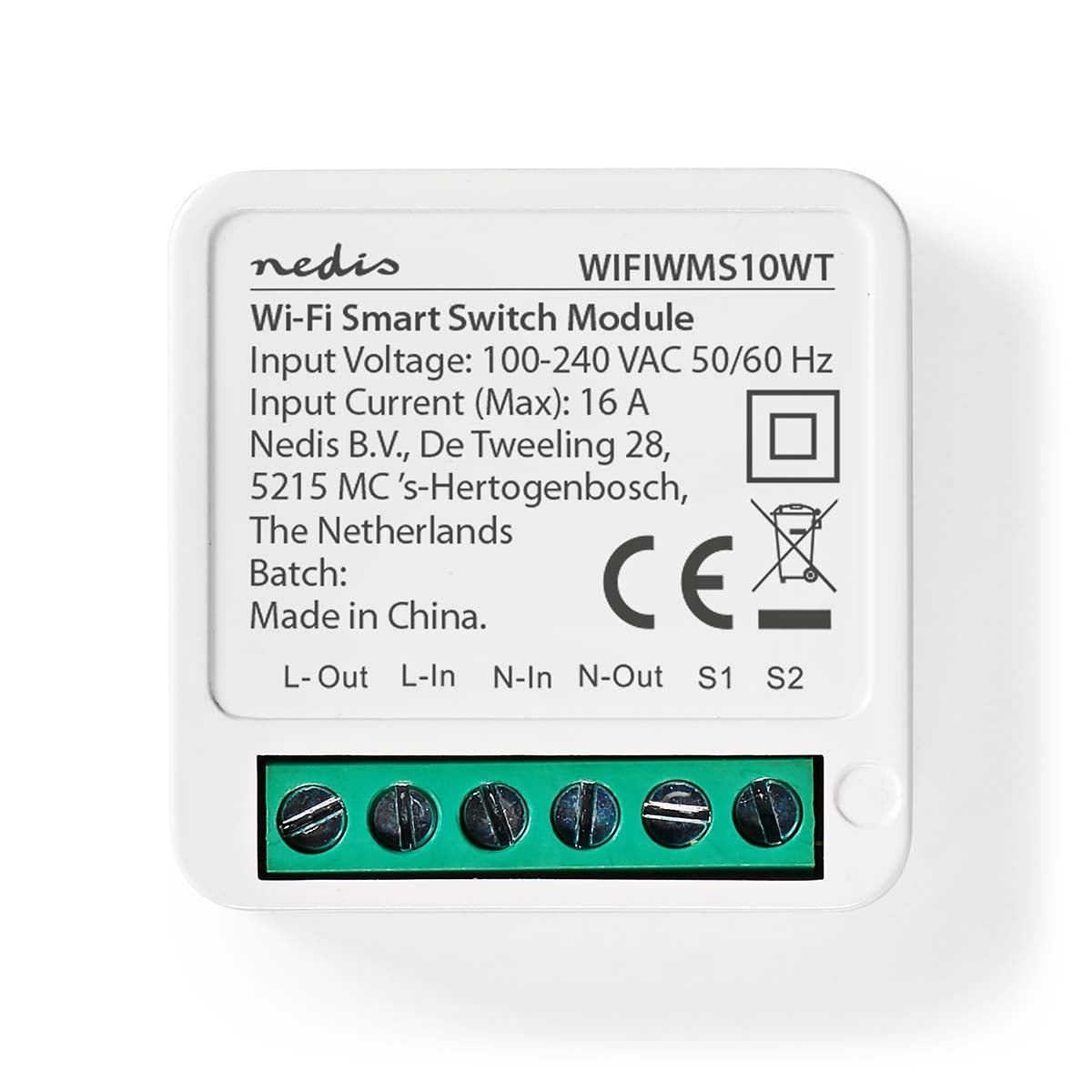 SmartLife Power Switch | Wi-Fi | 3680 W | Terminal Connection | App available for: Android™ / IOS