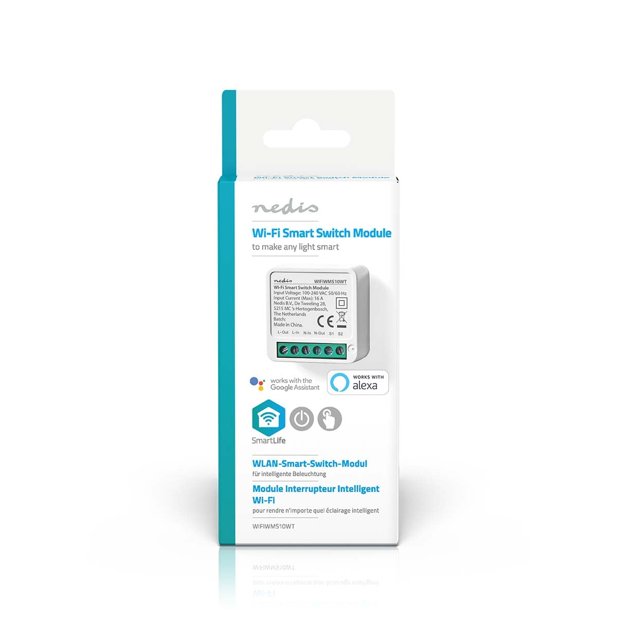SmartLife Power Switch | Wi-Fi | 3680 W | Terminal Connection | App available for: Android™ / IOS