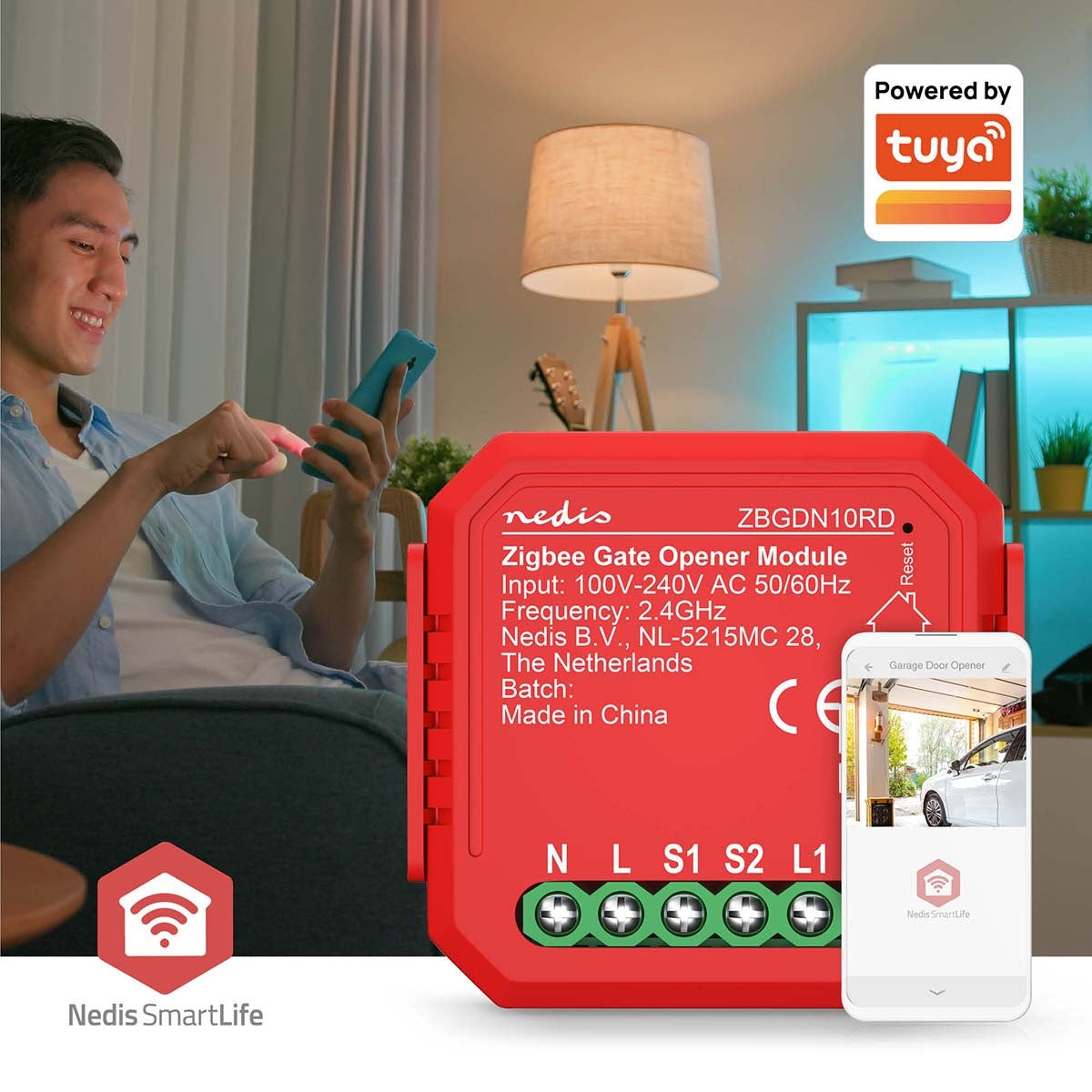 SmartLife Power Switch | Zigbee 3.0 | 2.5 W | Terminal Connection | App available for: Android™ / IOS
