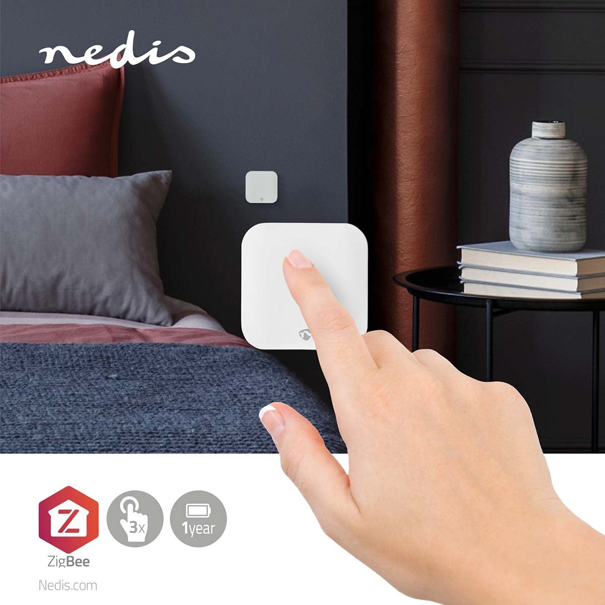 SmartLife Power Switch | Zigbee 3.0 | Wall mount | Android™ / IOS | Plastic | White