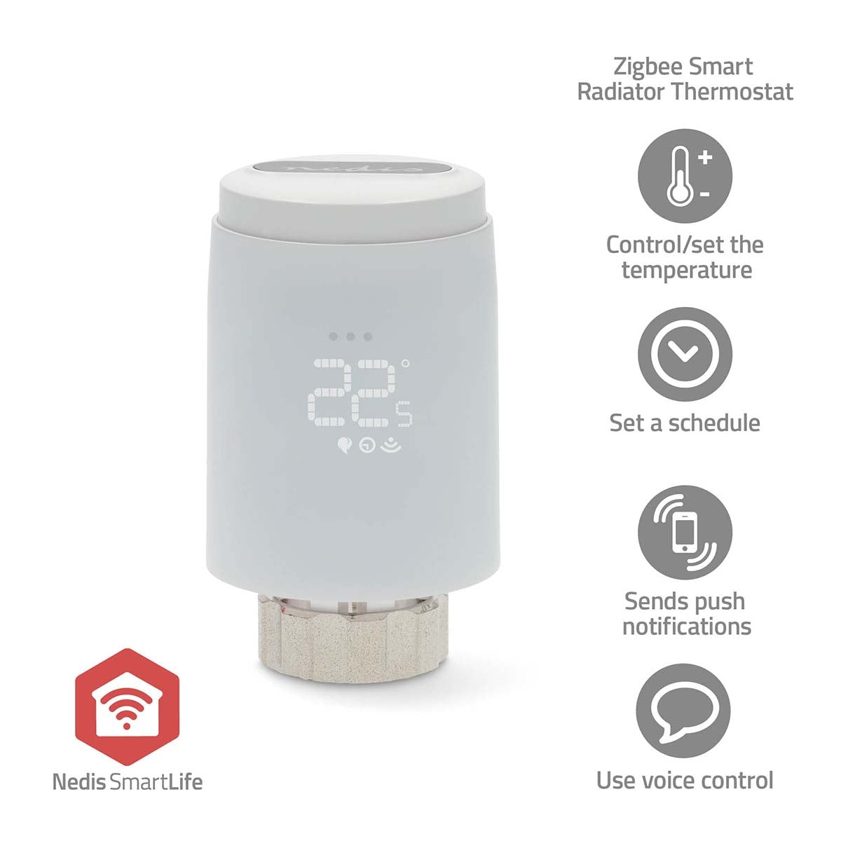 SmartLife Radiator Control | Zigbee 3.0 | Battery powered | LEDs | Android™ / IOS