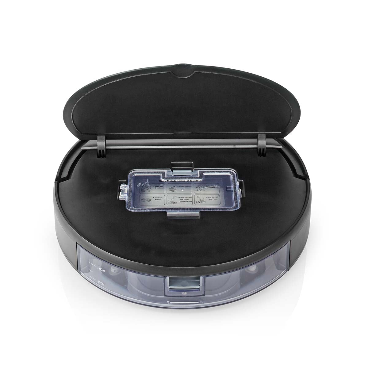 SmartLife Robot Vacuum Cleaner | Random | Wi-Fi | Capacity collection reservoir: 0.2 l | Automatic charging | Maximum operating time: 110 min | Black | Android™ / IOS