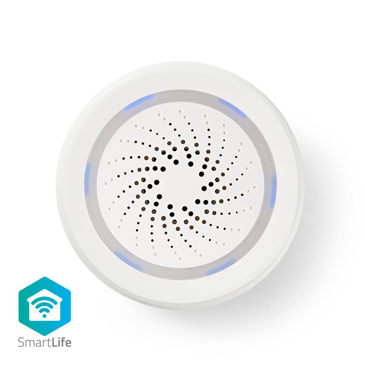 SmartLife Siren | Wi-Fi | Power adapter | 8 Sound | 85 dB| Android™ / IOS | White