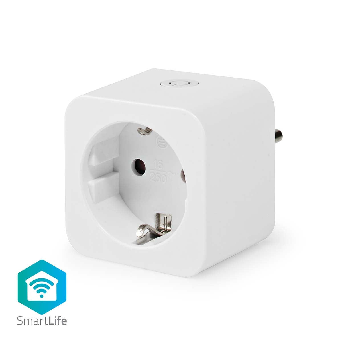 SmartLife Smart Plug | Wi-Fi | Current meter | 3680 W | Type F (CEE 7/3) | 0 - 55 °C | Android™ / IOS | White