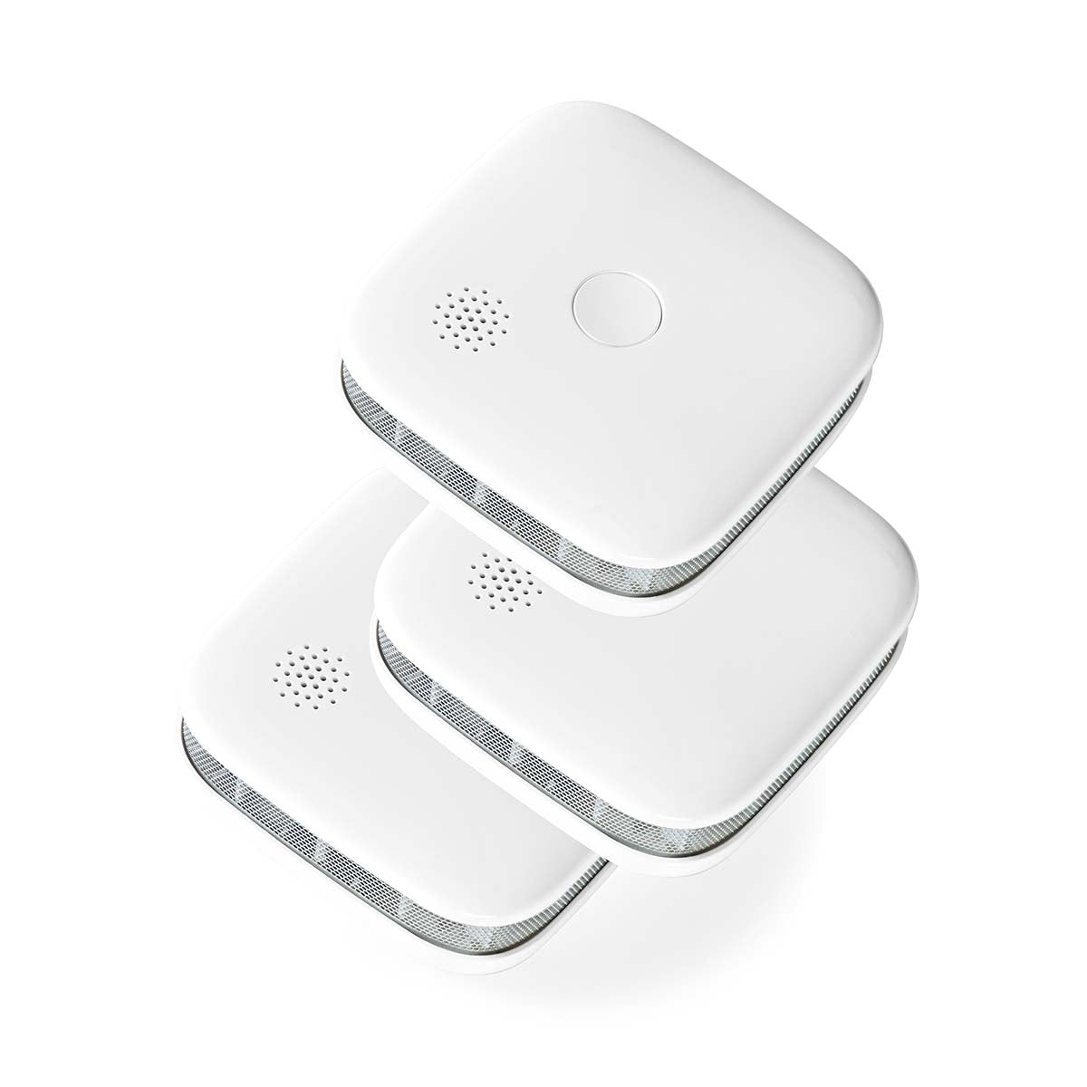 SmartLife Smoke Detector | Wi-Fi | Battery Powered | Sensor life cycle: 10 year | EN 14604 | Max. battery life: 24 Months | 85 dB | White | 3 pcs