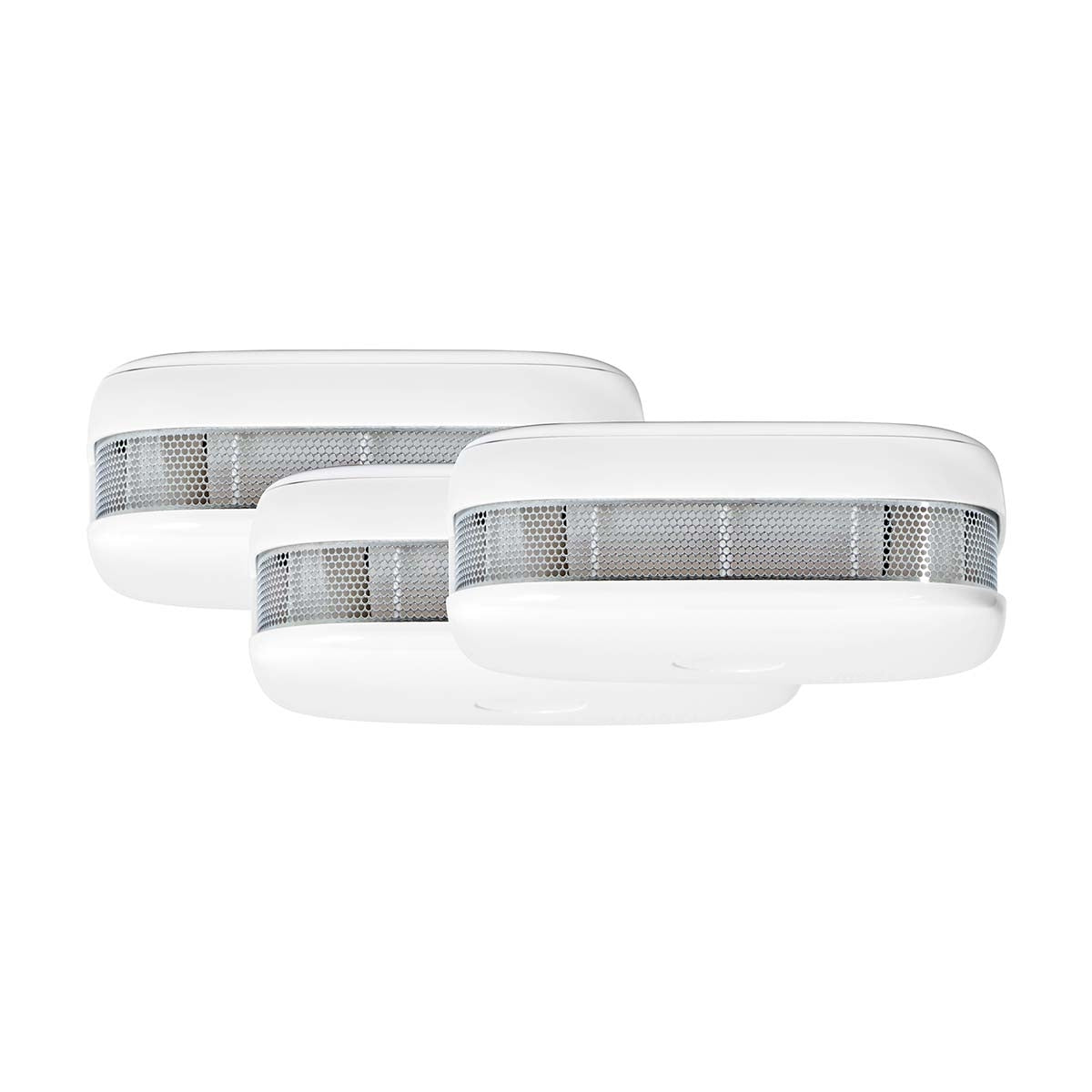 SmartLife Smoke Detector | Wi-Fi | Battery Powered | Sensor life cycle: 10 year | EN 14604 | Max. battery life: 24 Months | 85 dB | White | 3 pcs