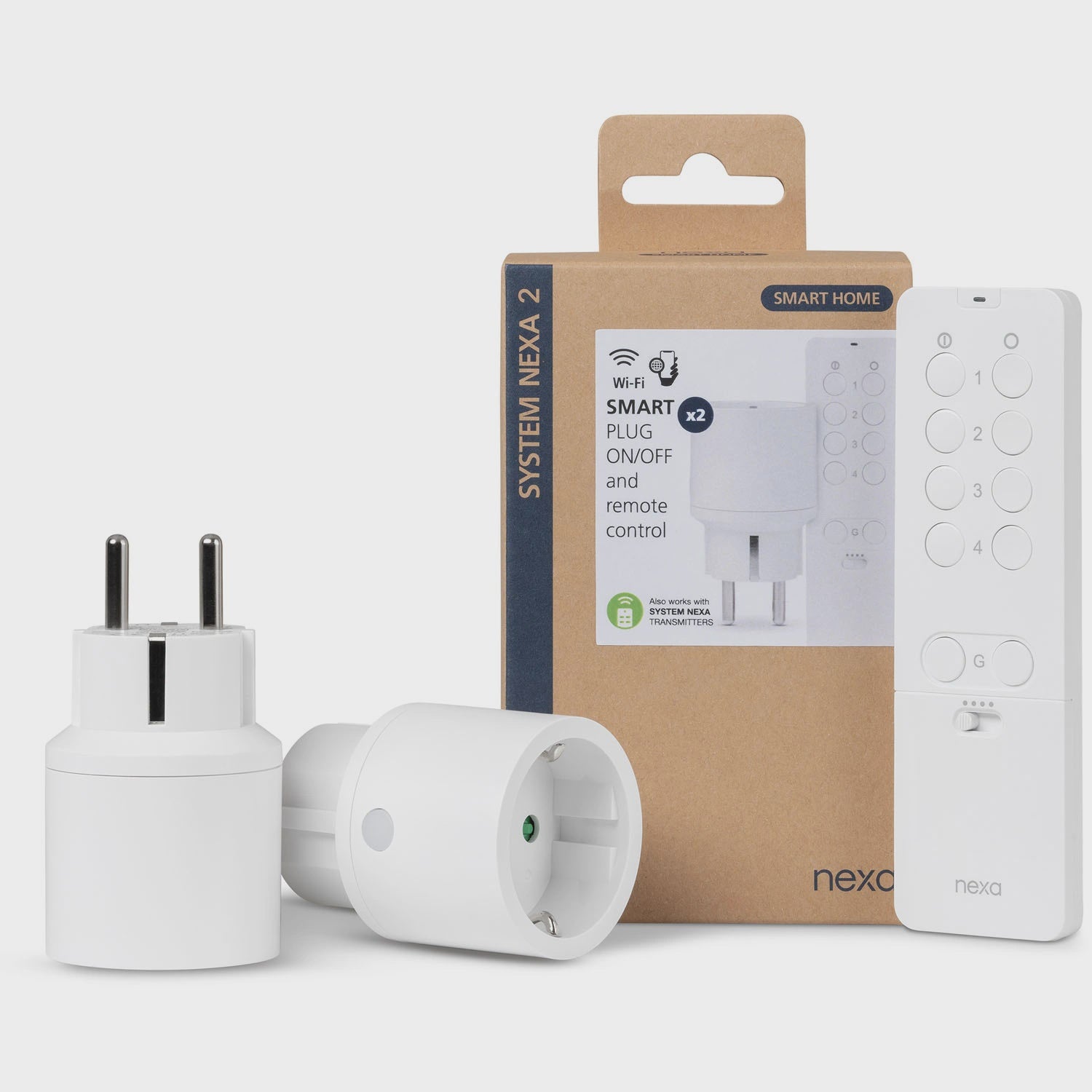 Smart Plug Set with Remote Control, WiFi Enabled