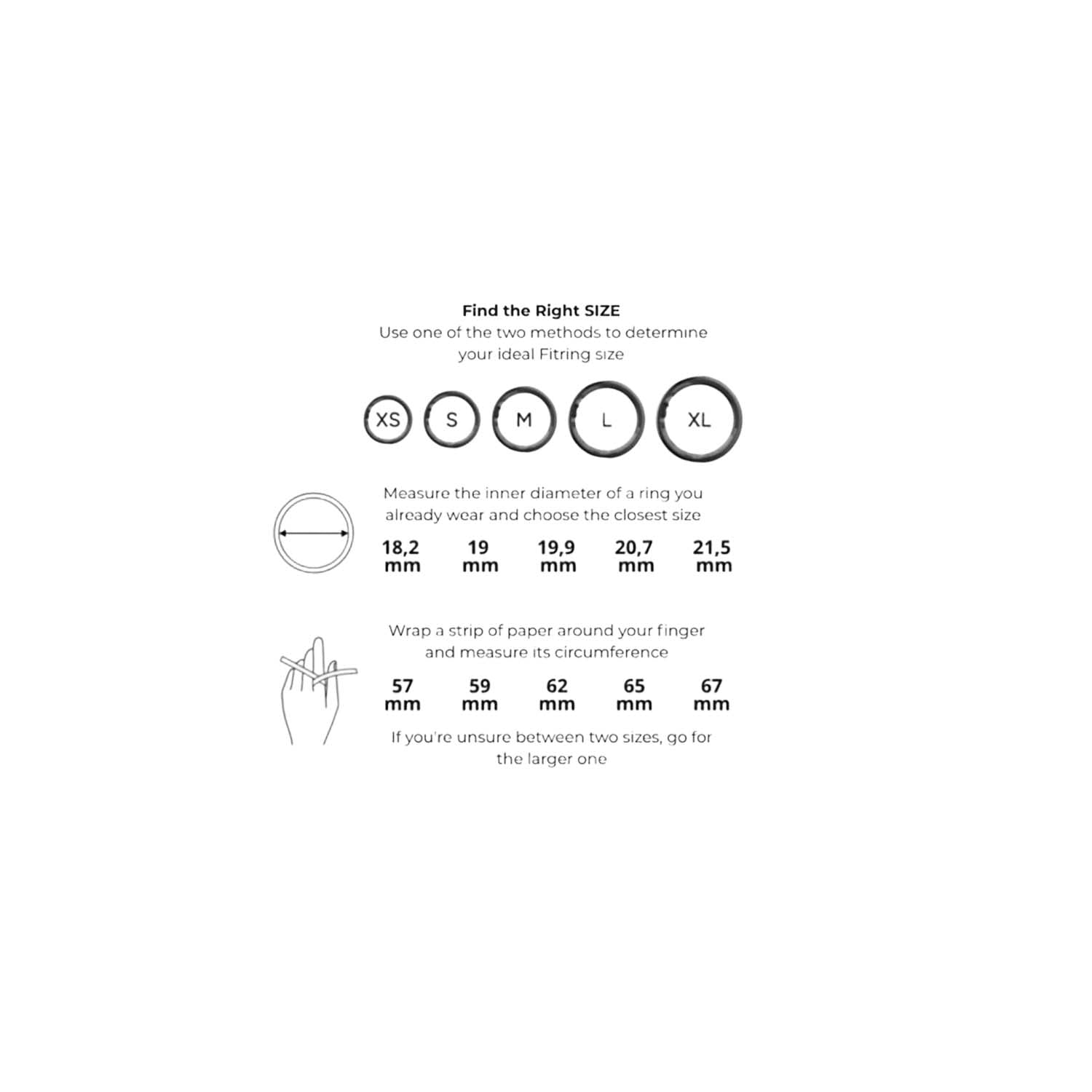 Smart Ring with Display, Size XS
