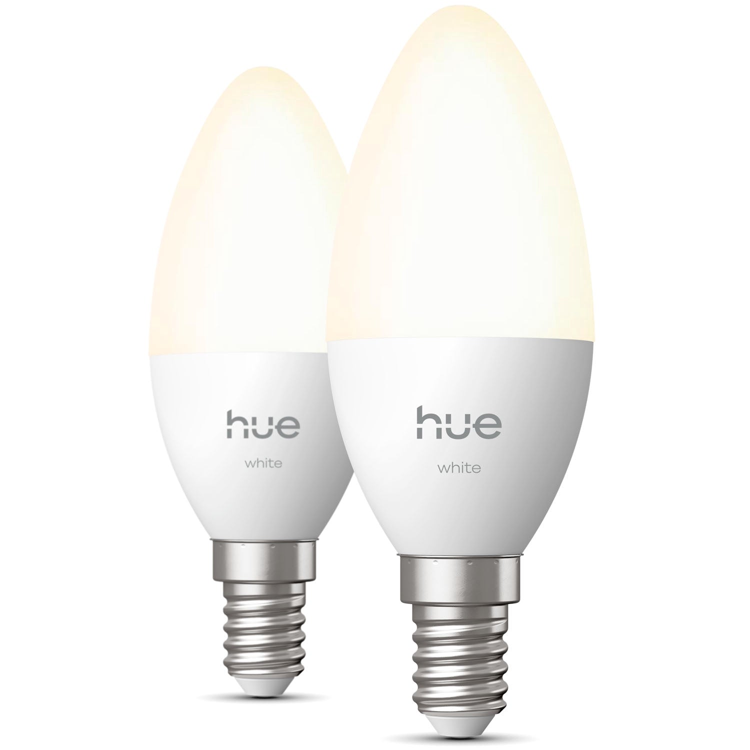 Smart White E14 Candle Bulbs, 470 lm, 2-Pack