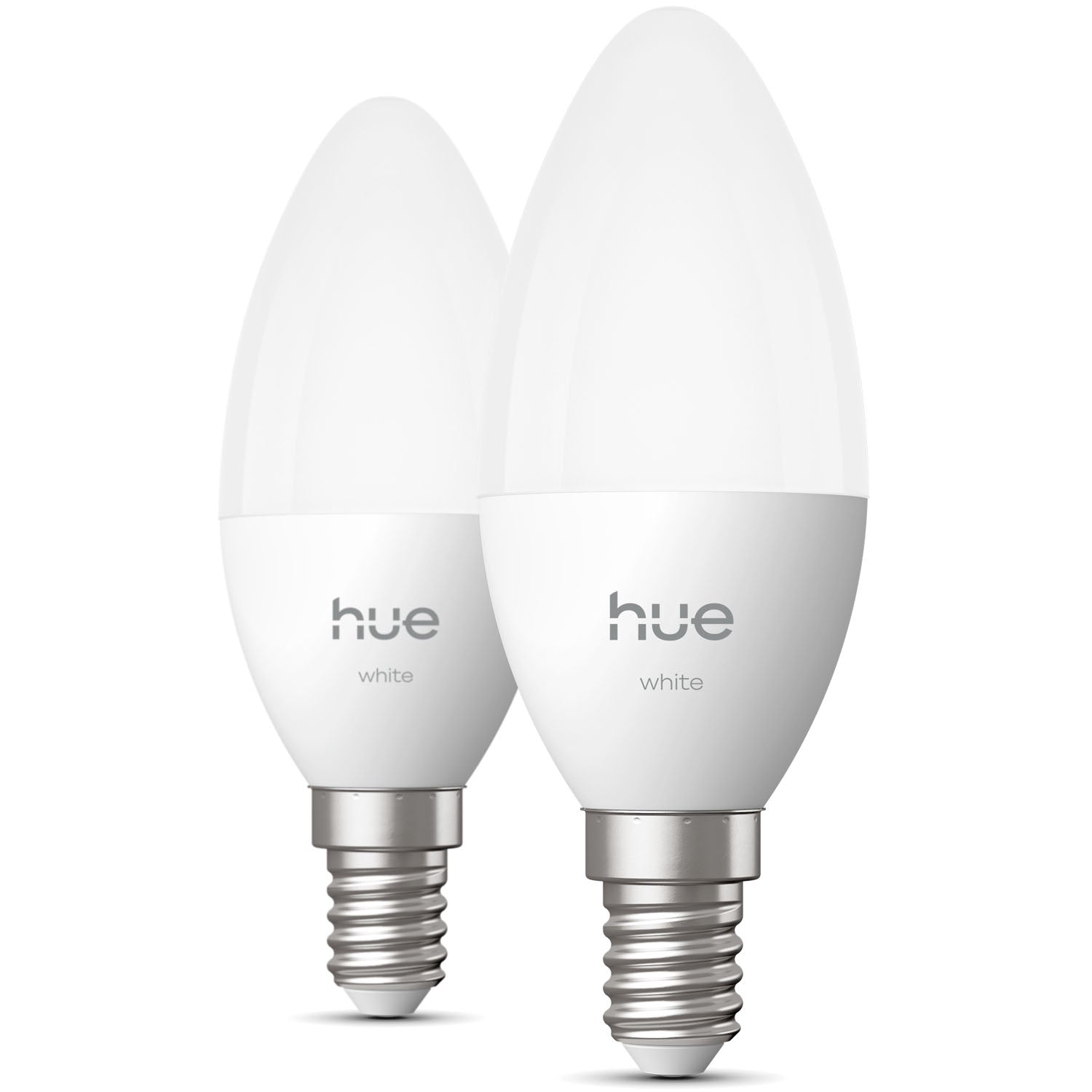 Smart White E14 Candle Bulbs, 470 lm, 2-Pack