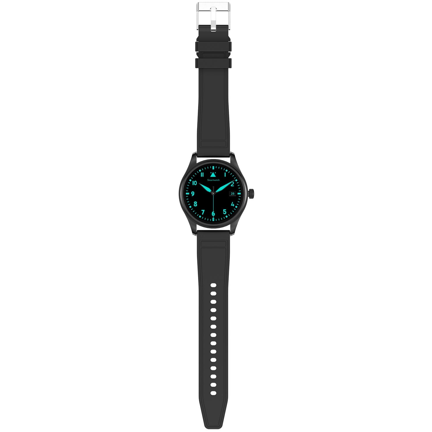 Smartwatch 1.32-Inch AMOLED, Round, Call Answering, Black