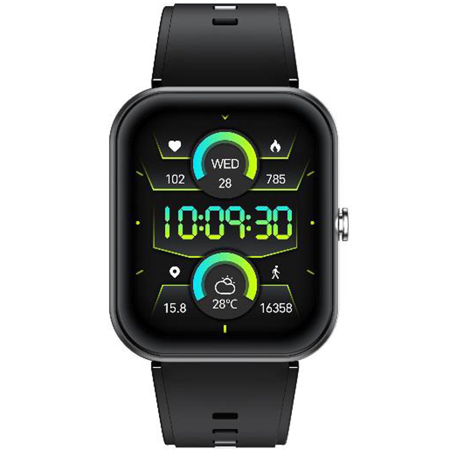 Smartwatch 1.96-Inch AMOLED, Call Function, Black