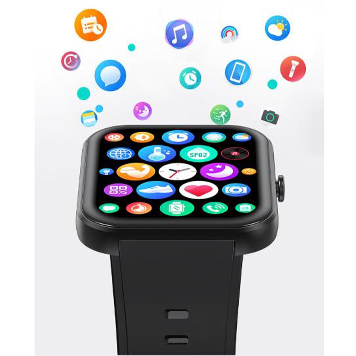 Smartwatch 1.96-Inch AMOLED, Call Function, Black