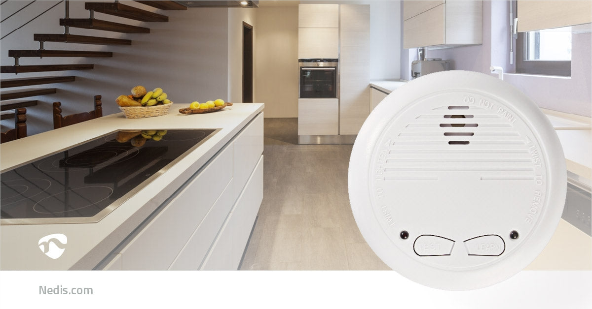 Smoke alarm | Battery powered | Battery life up to: 1 year | Syncable | EN 14604 | With test button | 85 dB| ABS | White