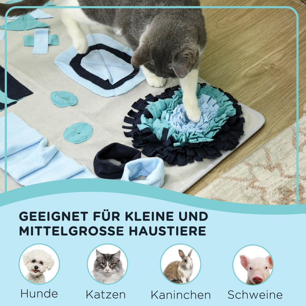 Sniffing Rug, Dog Sniffing Mat, Intelligence Toy, Slow Feeding Training Mat, Velvet, Colorful