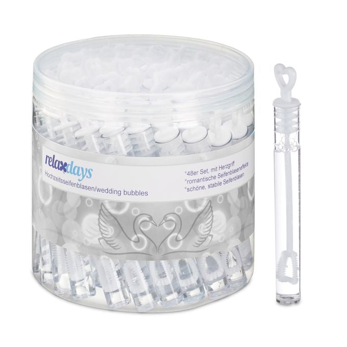 Soap bubbles wedding set of 48