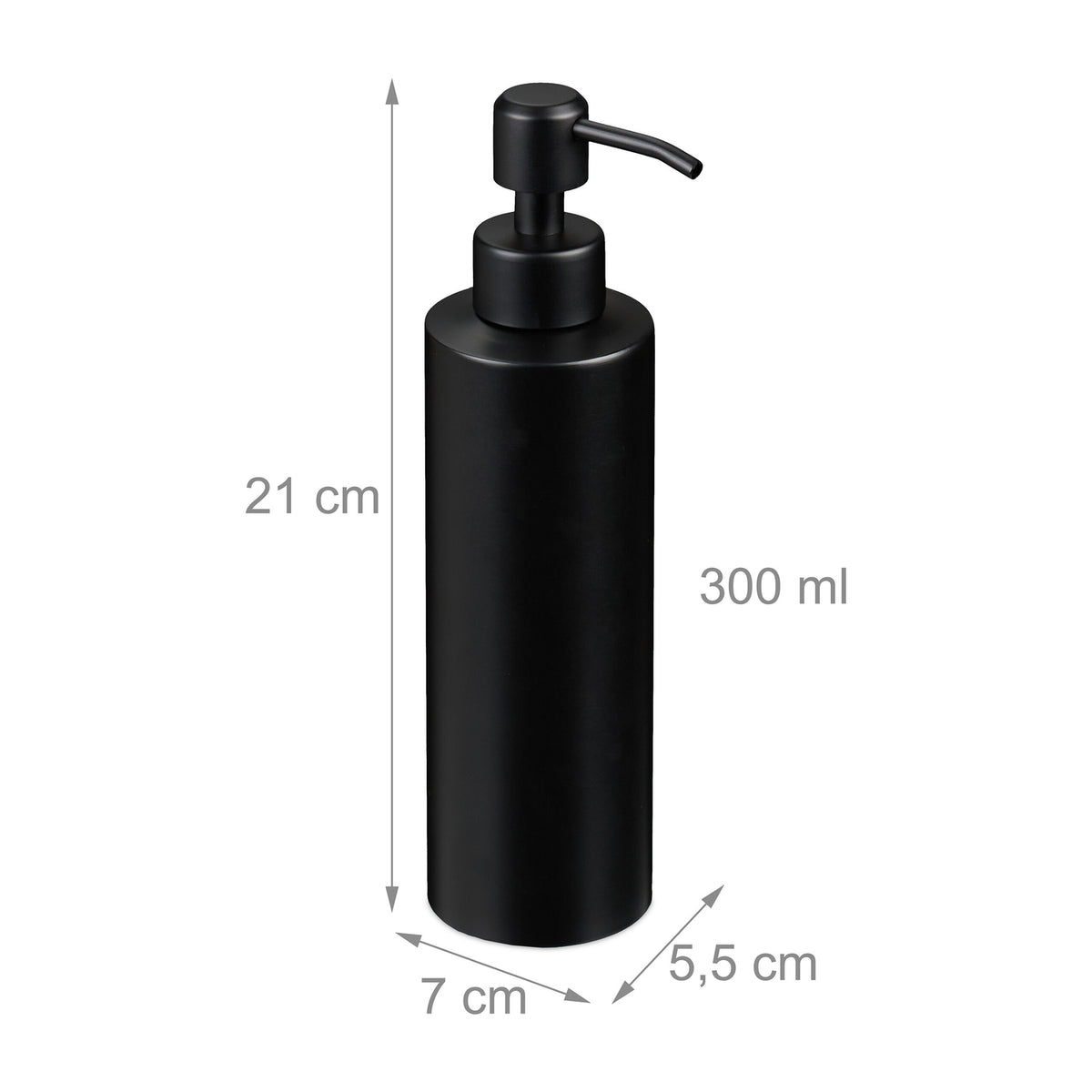 Soap pump in stainless steel 300 ml