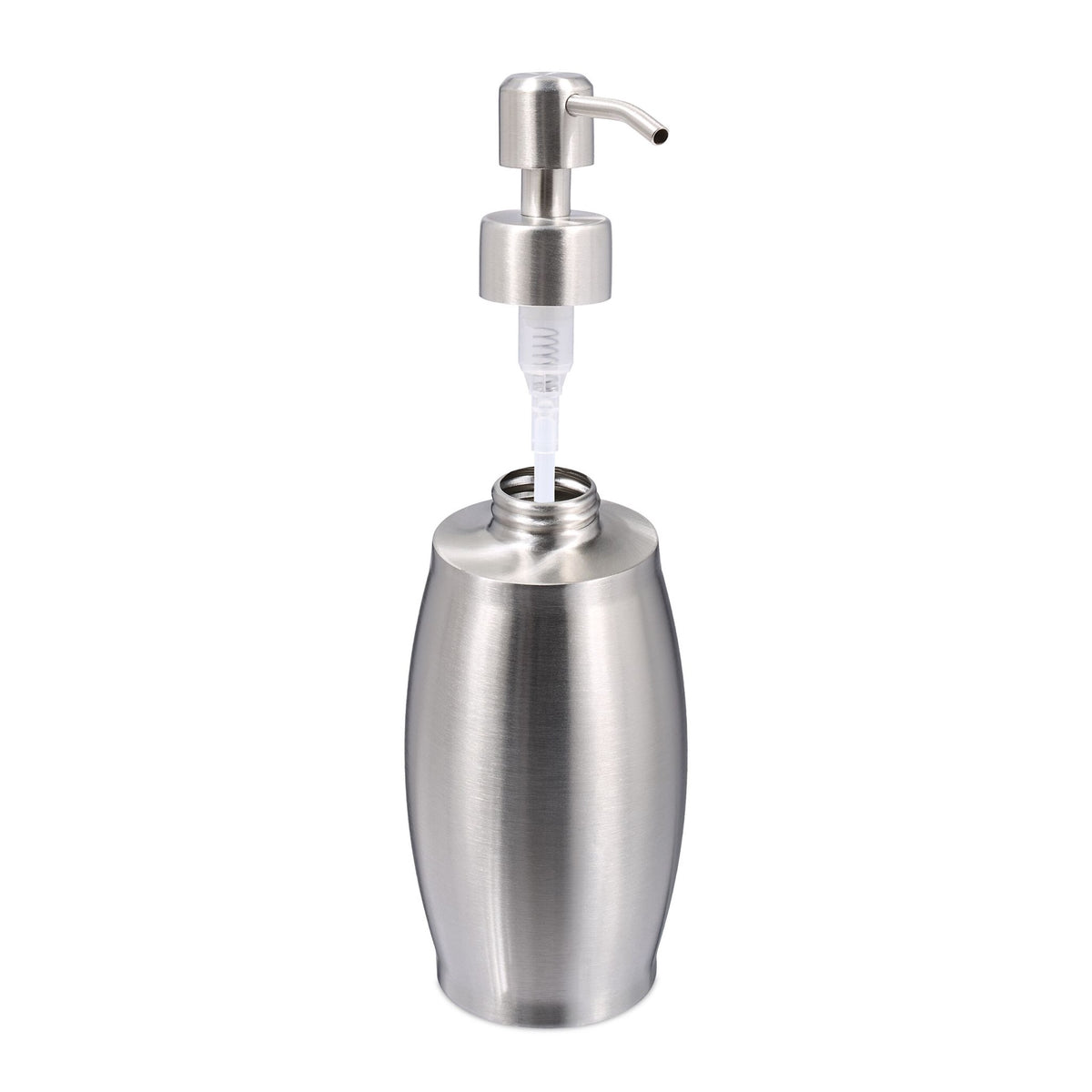 Soap pump in stainless steel 350 ml