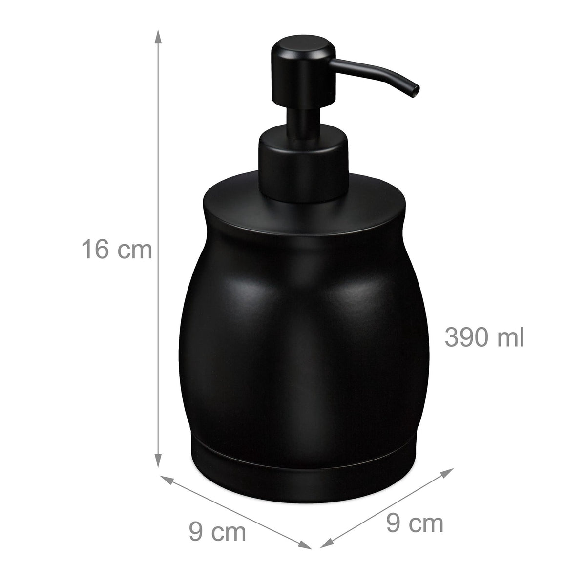 Soap pump in stainless steel 390 ml