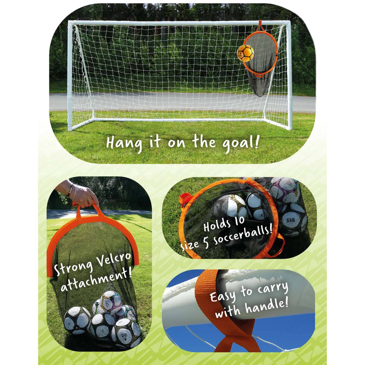 Soccer Target & Ball Bag – Holds 10 Size 5 Balls