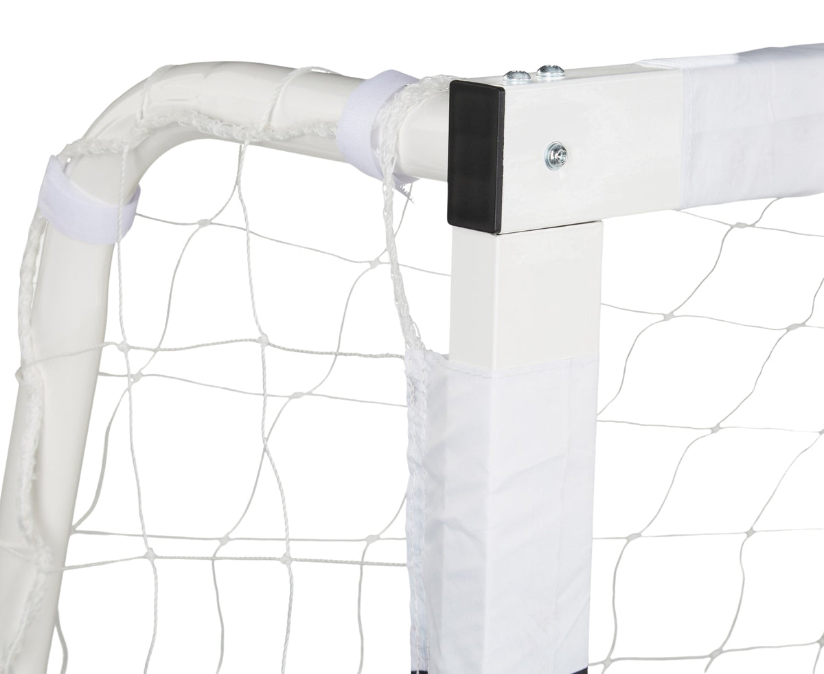 Soccer goal in white metal XXL