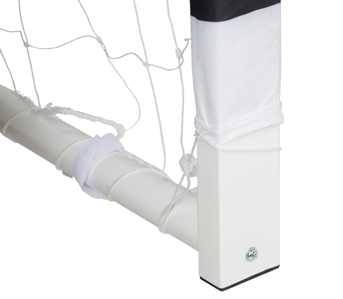 Soccer goal in white metal XXL