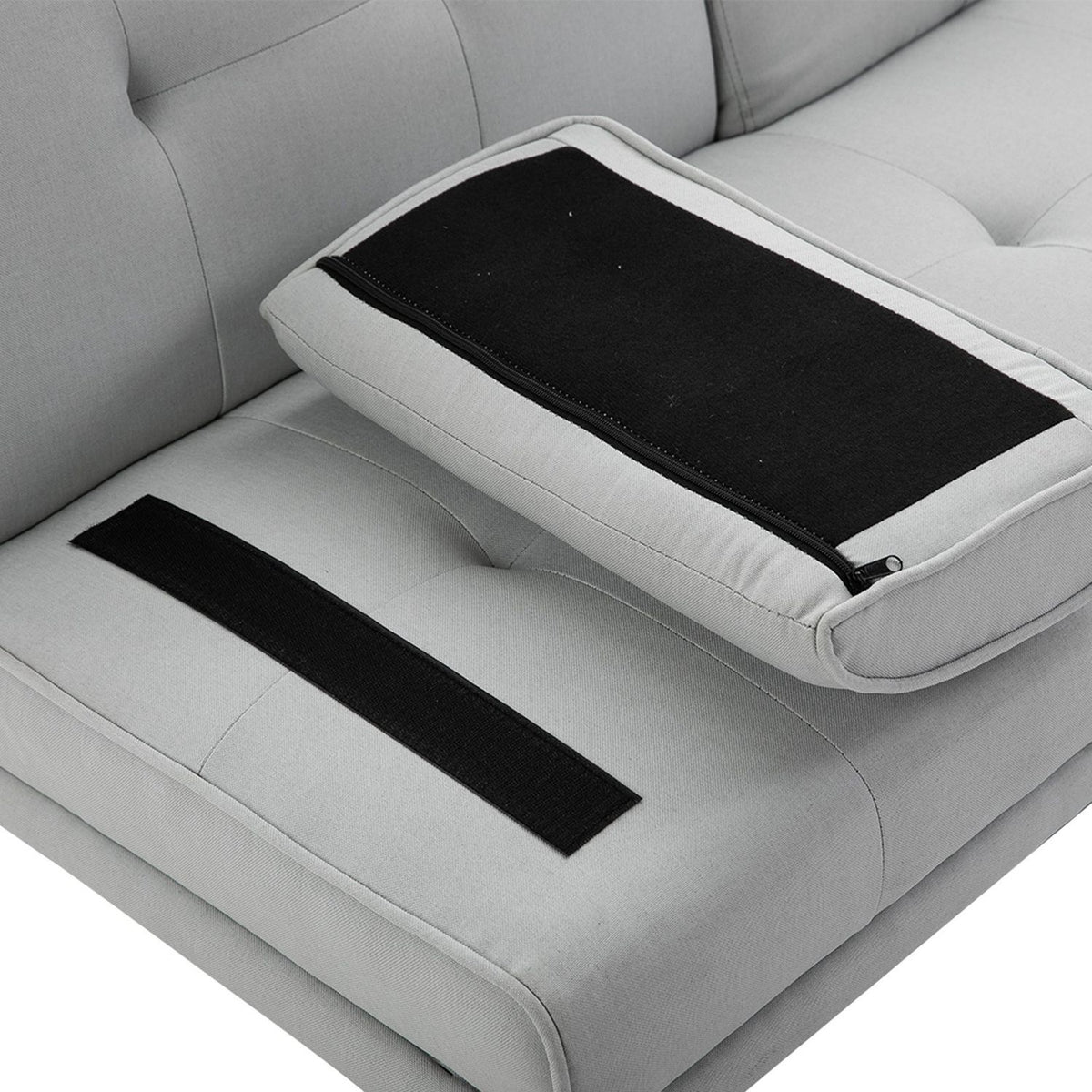 Sofa Bed Comfortable Sofa Bed, 3 Seater, Sofa Bed, Linen, Light Gray, 181X77X72Cm