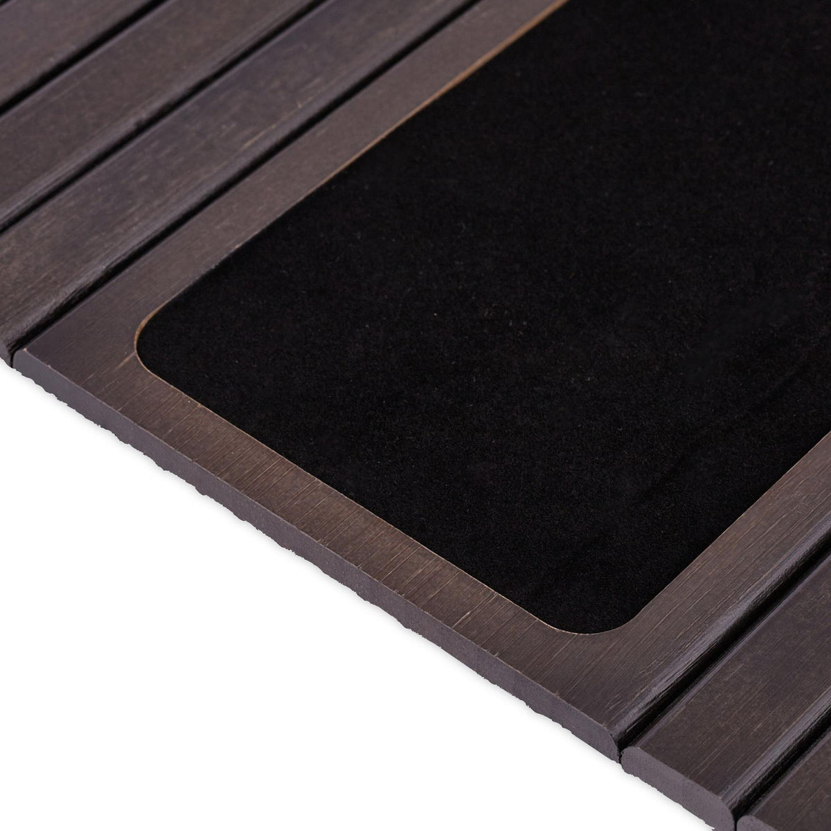 Sofa tray in dark brown bamboo