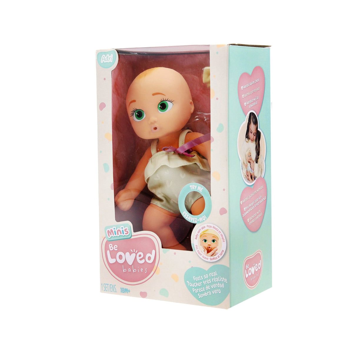 Soft Baby Doll with Outfit & Pacifier, 21 cm