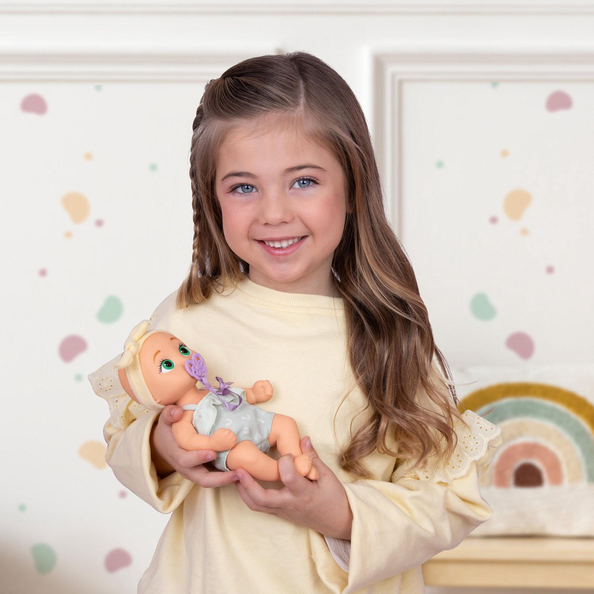 Soft Baby Doll with Outfit & Pacifier, 21 cm