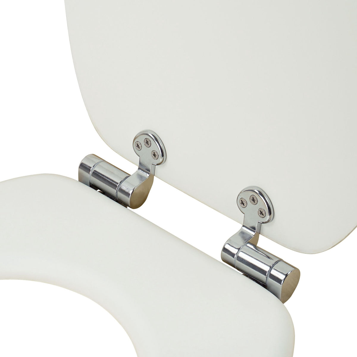 Soft-Close MDF Toilet Seat, Adjustable Hinges