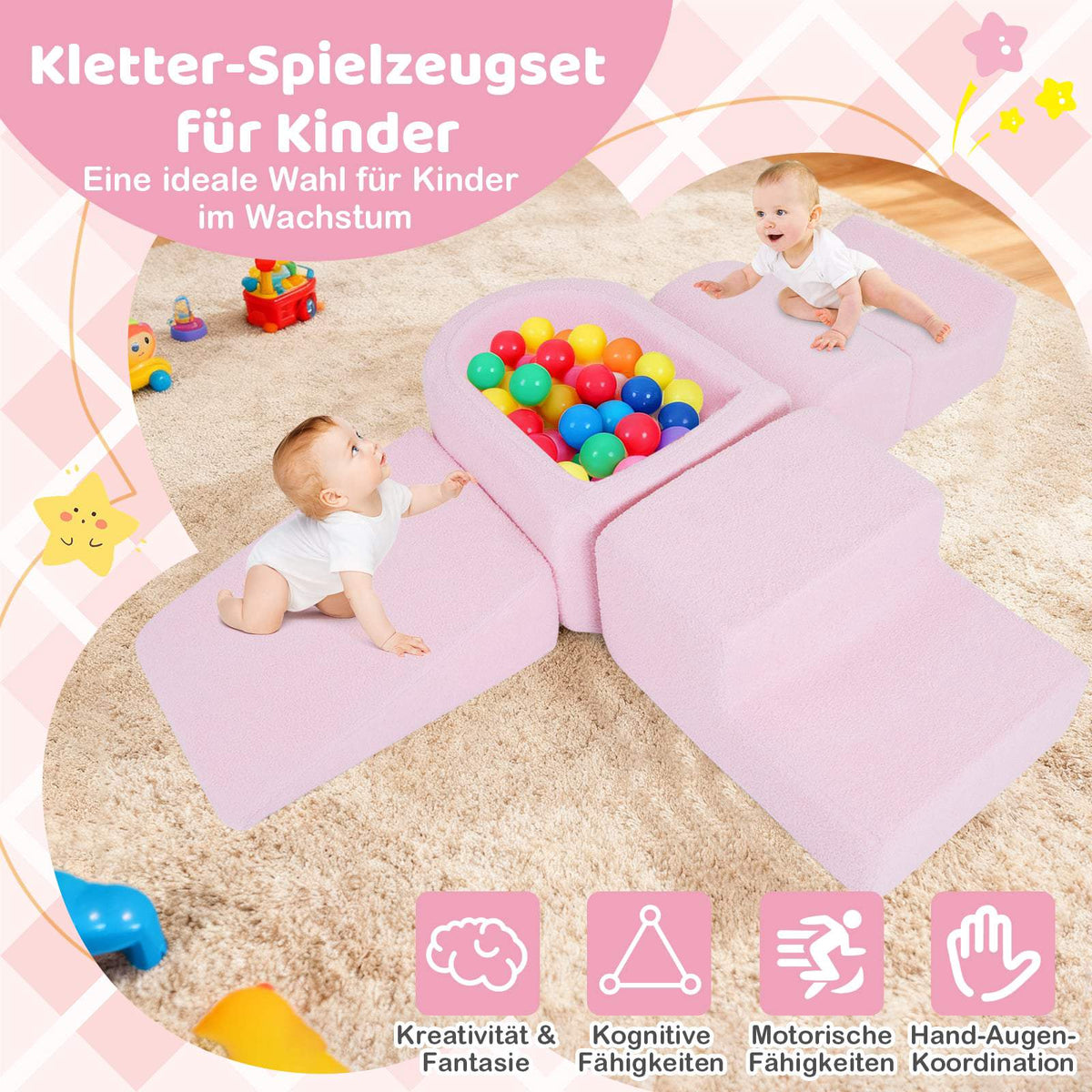 Soft Foam Playset for Toddlers – Includes Ball Pit
