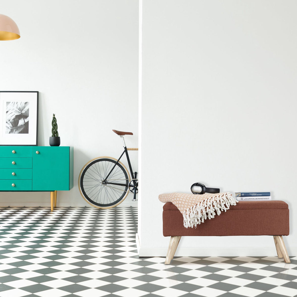 Soft bench with storage
