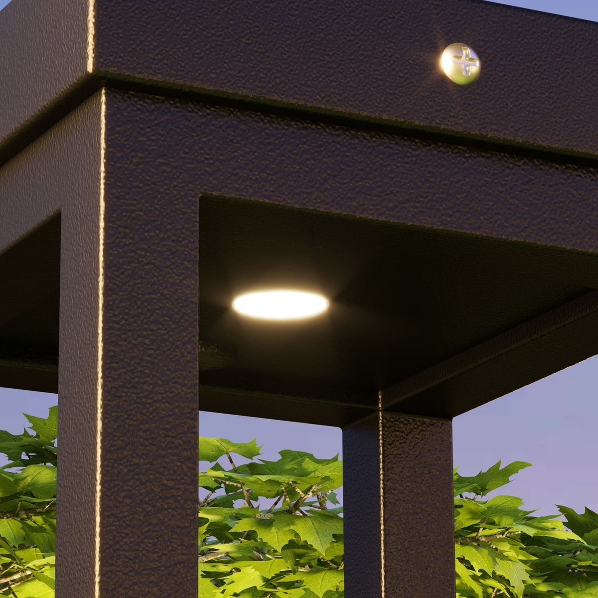 Solar Garden Lamp, Path Light, Led Outdoor Lamp With Light Sensor, Ip44 Waterproof Garden Light, For Balcony, Terrace, Metal, Black