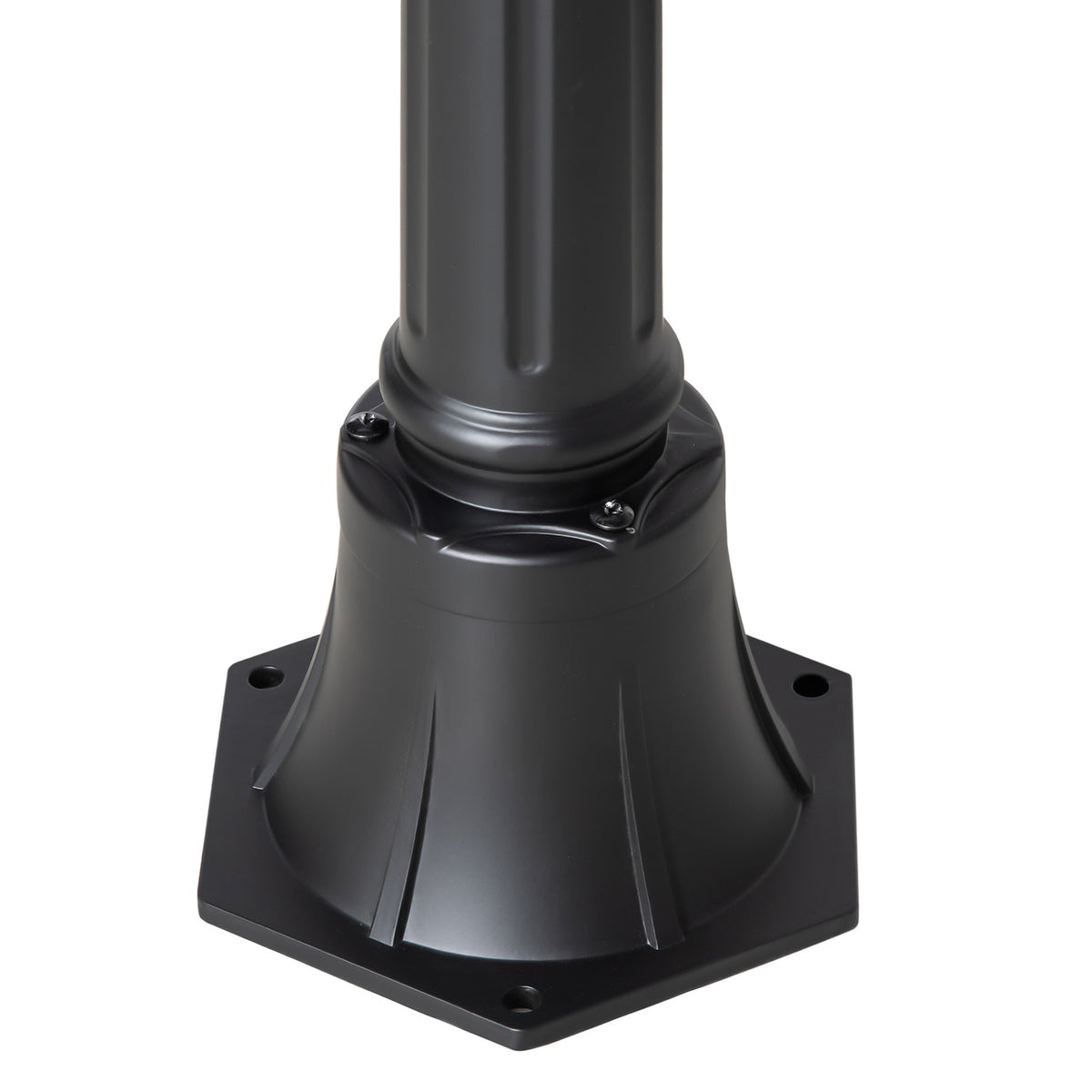 Solar Garden Lantern Garden Light Path Light With 19 Led 130 Lumen 3000K Aluminum Tempered Glass Black 22 X 22 X 194 Cm