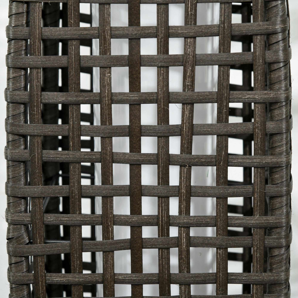 Solar Garden Lantern, LED, Rattan Design, Auto On/Off