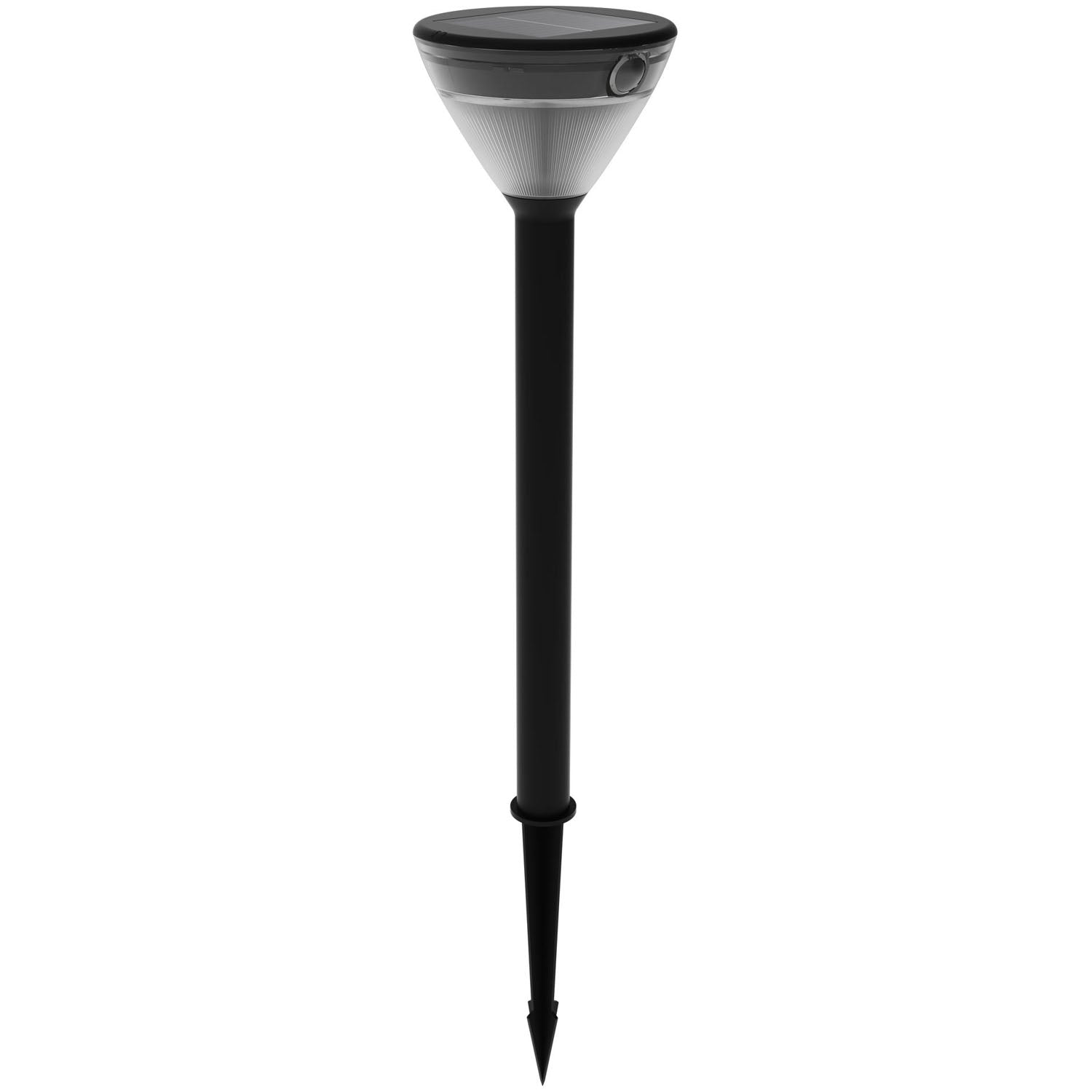 Solar Garden Path Light, Black, Warm White LED, IP44