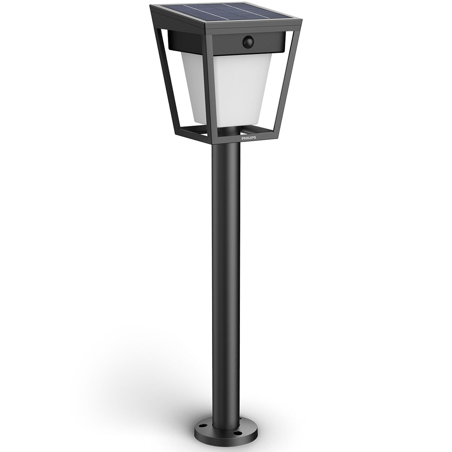 Solar LED Garden Light, Dual Brightness, Black, IP44