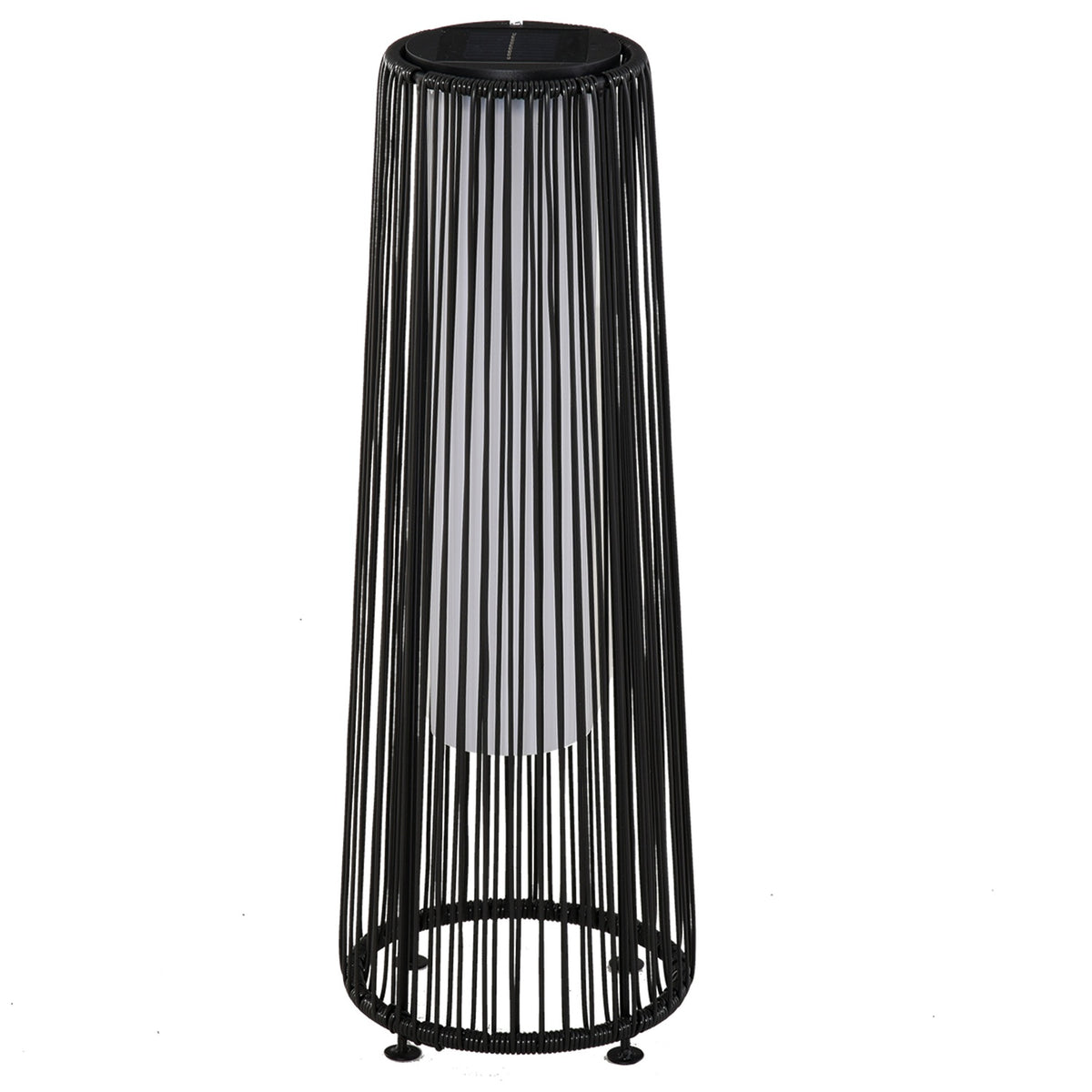 Solar Lamp Garden Light Waterproof Garden Lamp With Light Sensor, Automatic Led, Black, 21.5 X 21.5 X 61 Cm