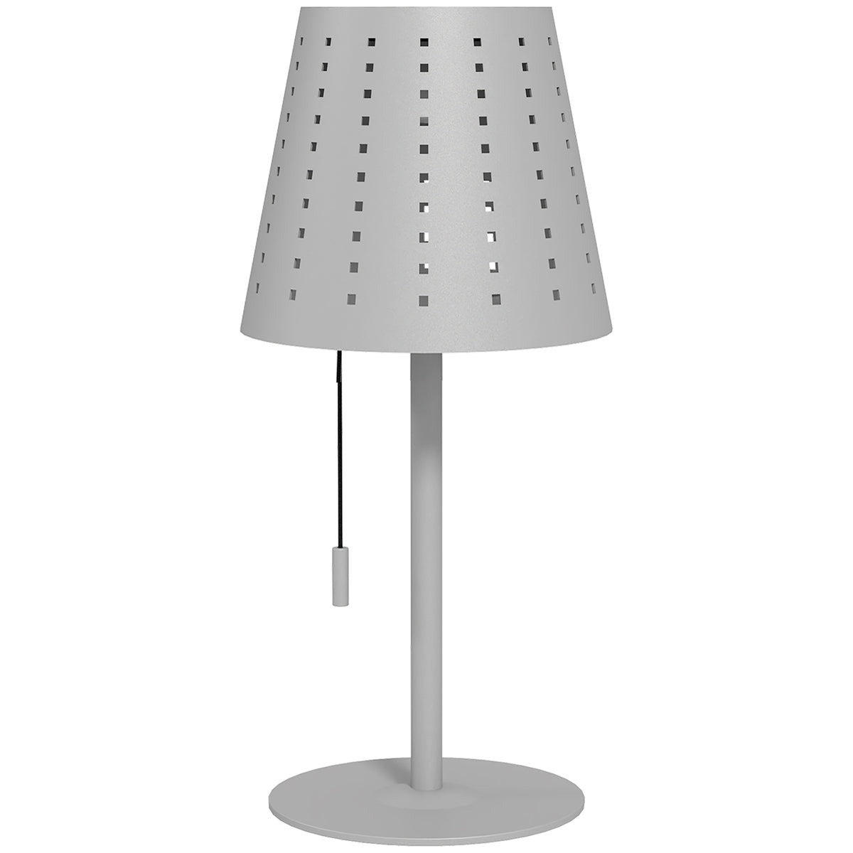 Solar Table Lamp Outdoor Led, Battery, Dimmable, Ip44 Waterproof, Portable, Light Gray, For Night Light & Desk