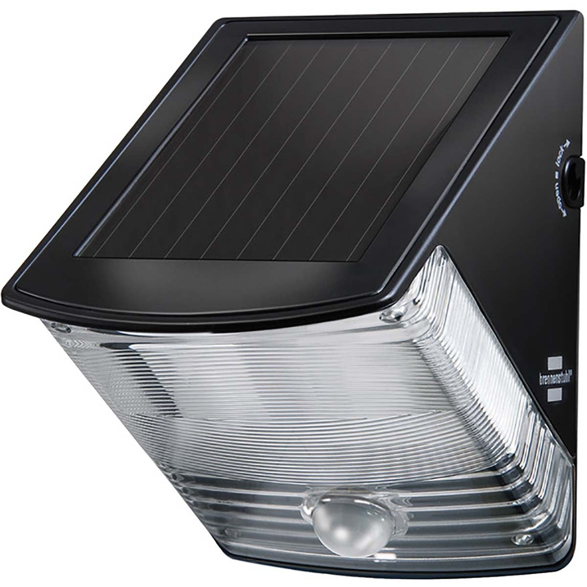 Solar Wall Lamp 2 LEDs Black