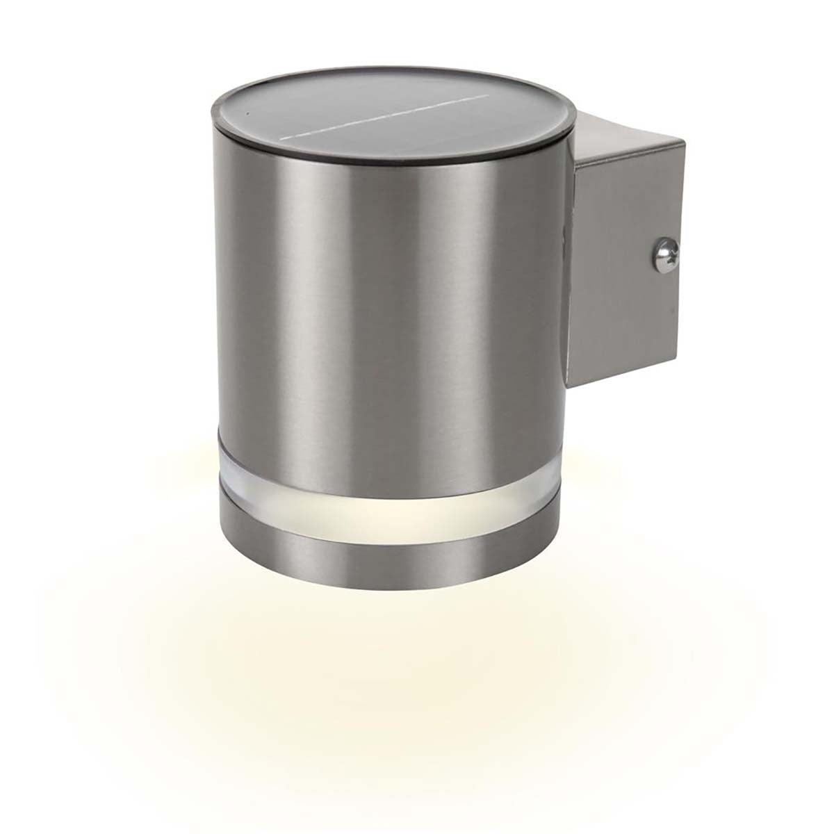 Solar Wall Lamp LEDs Silver