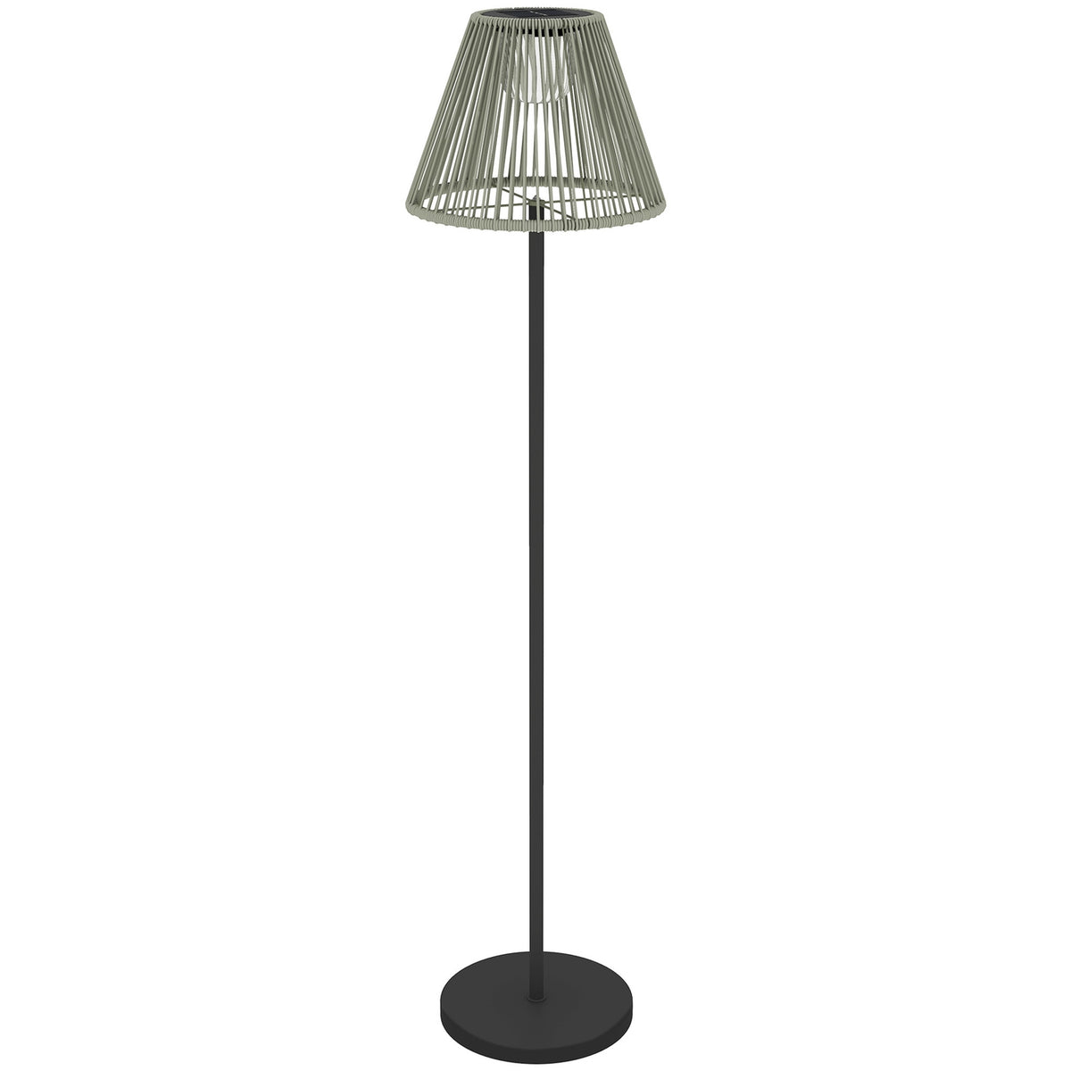 Solar floor lamp rattan solar lamps with light sensor 25 LEDs automatically solar light in boho style IP44 waterproof solar lamp outdoor lamp for garden balcony outdoor lawn Ø33x135 cm