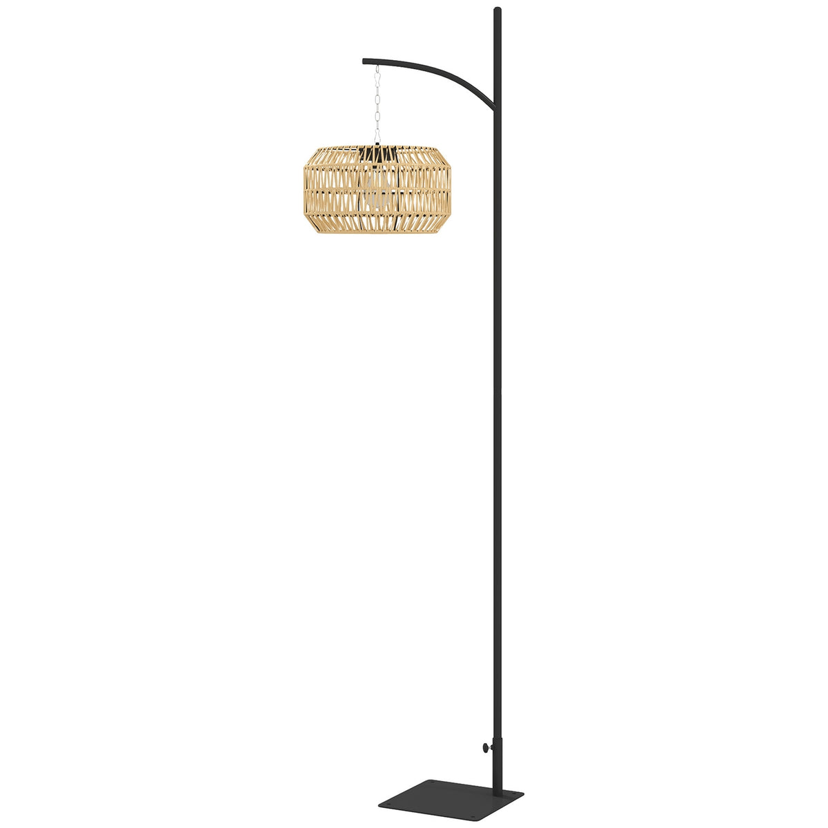 Solar floor lamp rattan solar lamps with light sensor automatic solar light in boho style IP44 waterproof solar lamp outdoor lamp solar lantern for garden balcony outdoor lawn yard