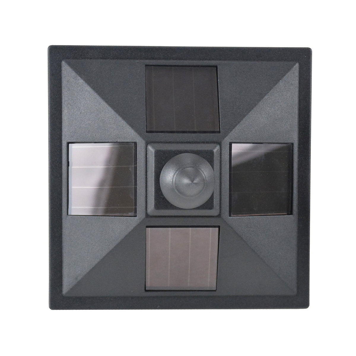 Solar lantern garden lantern path light with LED 10 lumens black 15 x 15 x 120cm