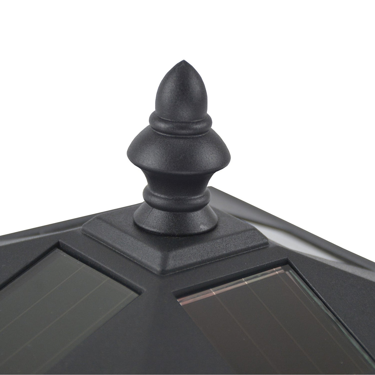 Solar lantern garden lantern path light with LED 10 lumens black 15 x 15 x 120cm