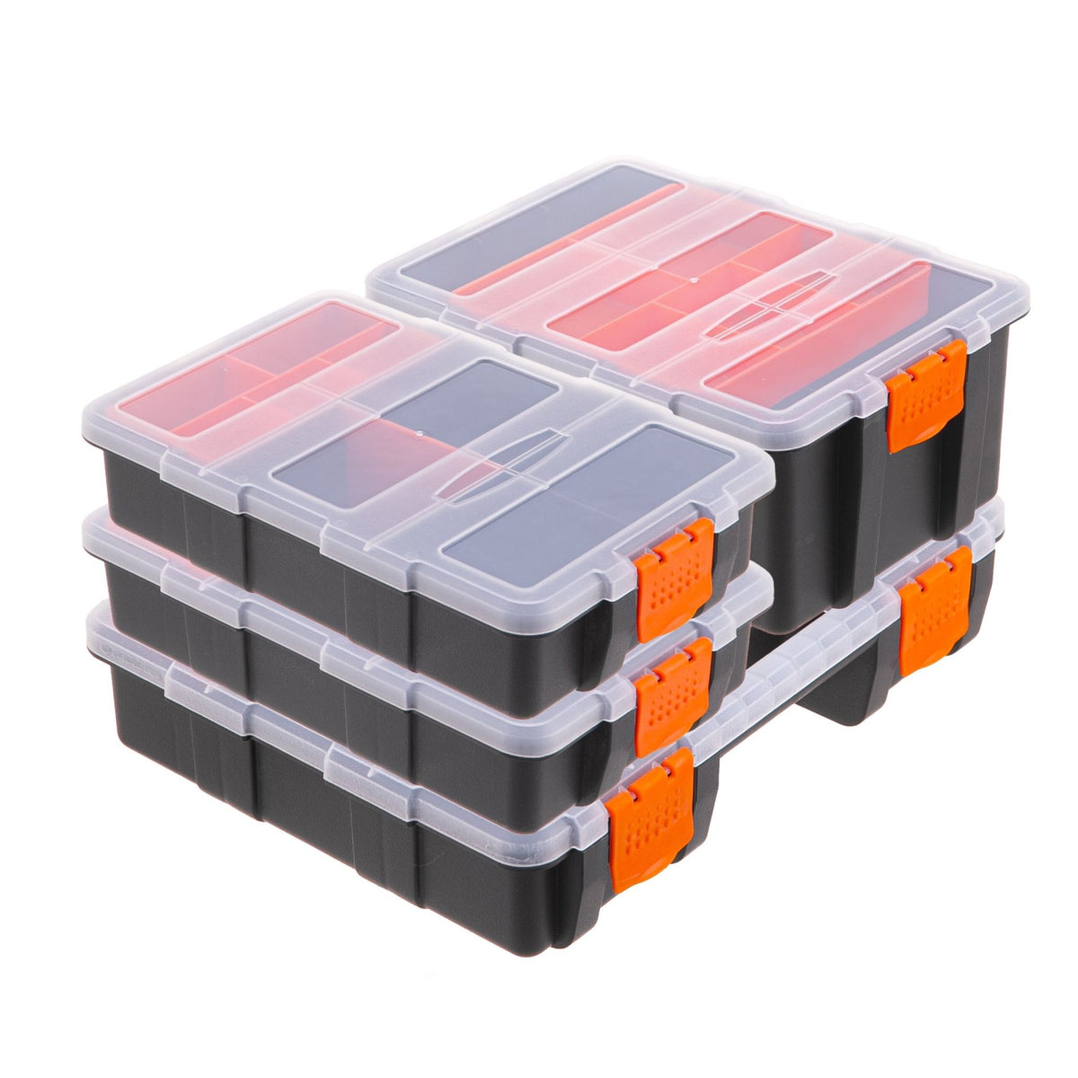 Sorting Box Set, 4 Pieces, Adjustable Dividers