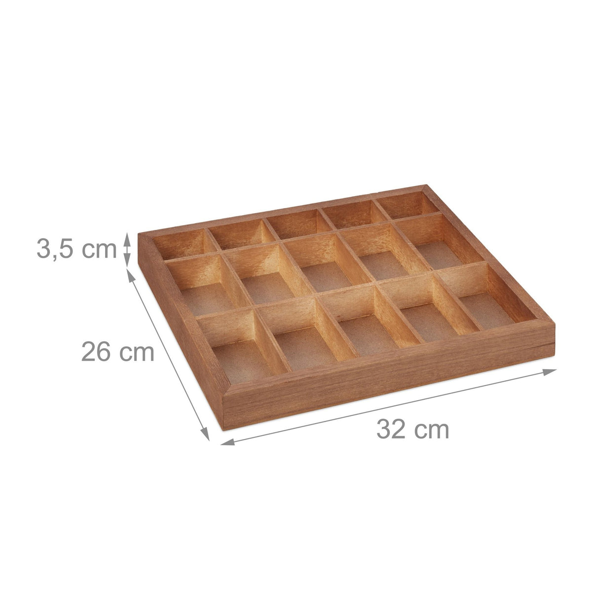 Sorting box in wood