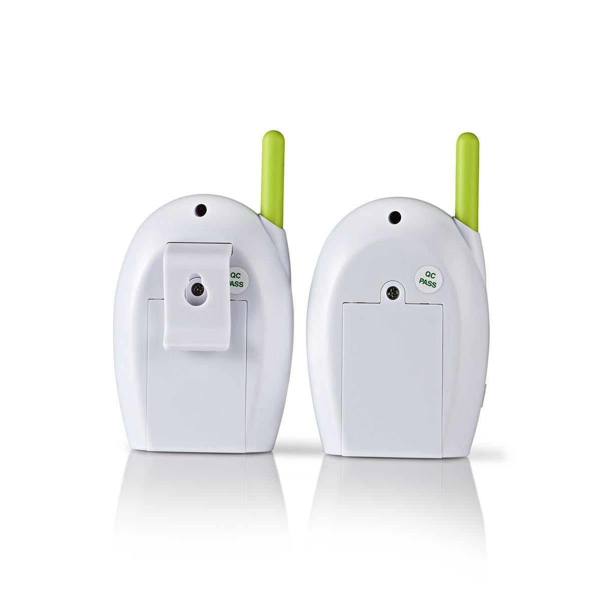 Sound Baby Monitor | FHSS (Frequency-Hopping Spread Spectrum) | With talk back function | Range: 300 m | Battery operated / Power adapter | Green / White